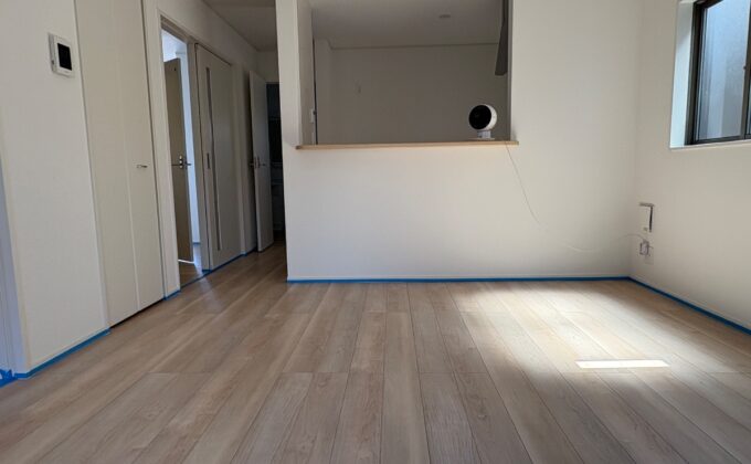 【施工前】栃木県鹿沼市 ご新築戸建て Ｌ様邸 シリコンフロアコーティング施工事例 施工前の状態