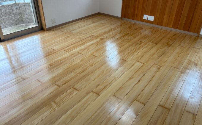 【施工後】山口県下関市 中古戸建て Ｓ様邸 フロアサンディング施工事例 フロアコートプロ フロアサンディング施工済み