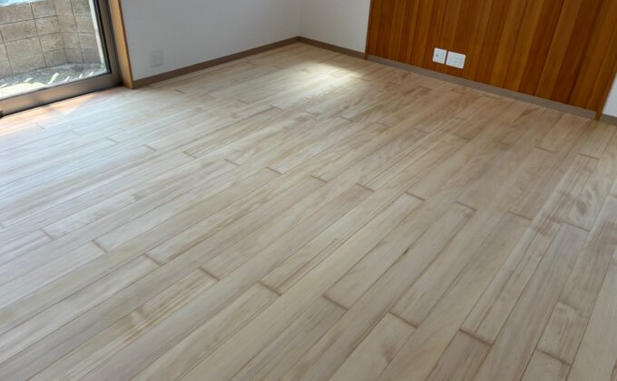 【施工前】山口県下関市 中古戸建て Ｓ様邸 フロアサンディング施工事例 施工前の状態