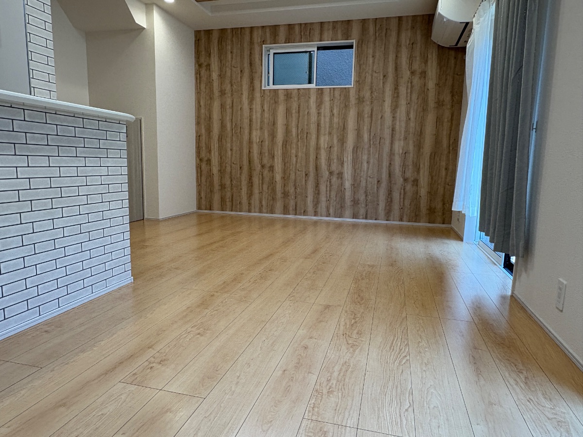 【施工後】練馬区フロアコーティングの施工後|東京都練馬区のご新築戸建てにガラスフロアコーティングを施工した仕上り