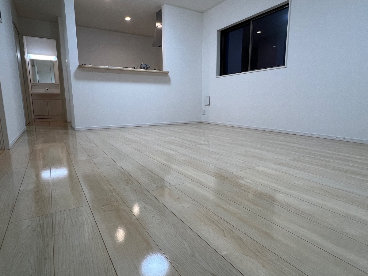 【施工後】高根沢フロアコーティングの施工後｜栃木県高根沢町のご新築戸建てにシリコンフロアコーティングを施工した仕上り