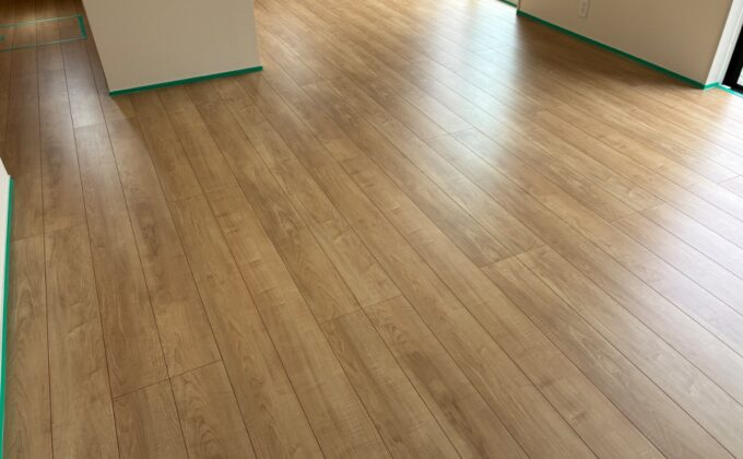 【施工前】神奈川県秦野市 ご新築戸建て Ｔ様邸 ガラスフロアコーティング施工事例 施工前の状態