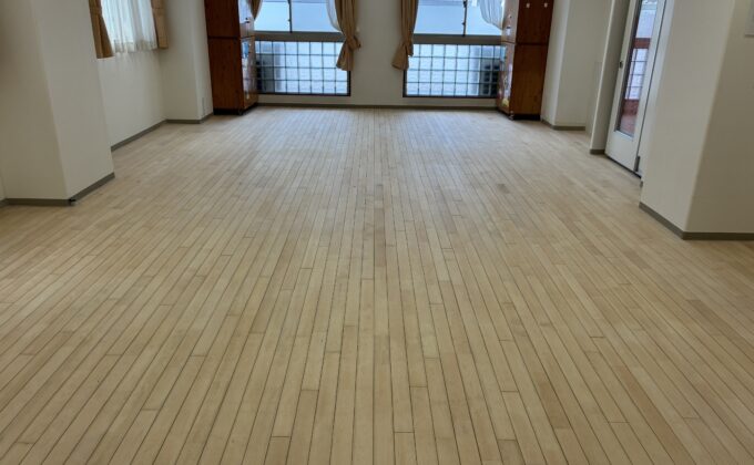 【施工後】埼玉県さいたま市 保育施設 K様邸 フロアサンディング施工事例 フロアコートプロ フロアサンディング施工済み