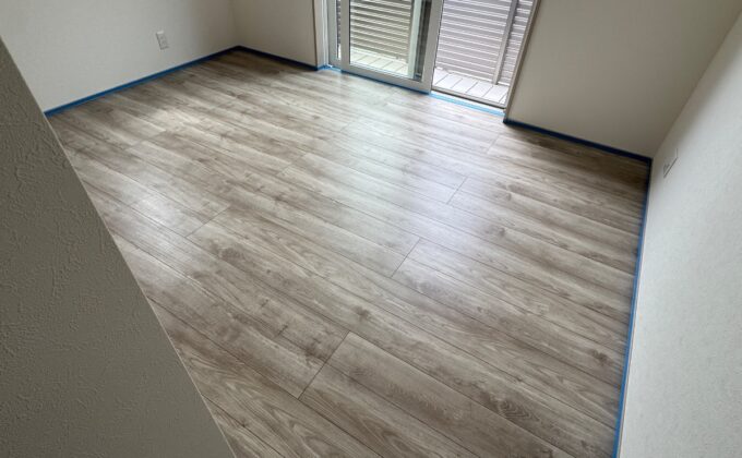 【施工前】千葉県流山市 ご新築戸建て Ｉ様邸 セラミックガラスフロアコーティング施工事例 施工前の状態