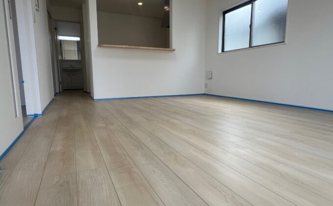 【施工前】栃木県高根沢町 ご新築戸建て Ｌ様邸 シリコンフロアコーティング施工事例 施工前の状態