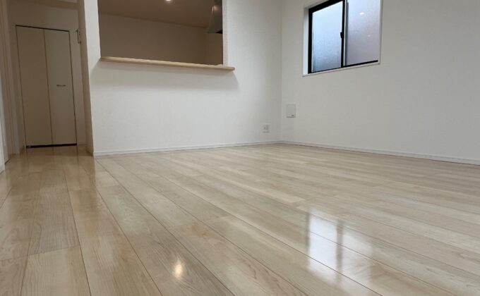 【施工後】栃木県西白河郡泉崎村 ご新築戸建て Ｌ様邸 シリコンフロアコーティング施工事例 フロアコートプロ シリコンフロアコーティング施工済み