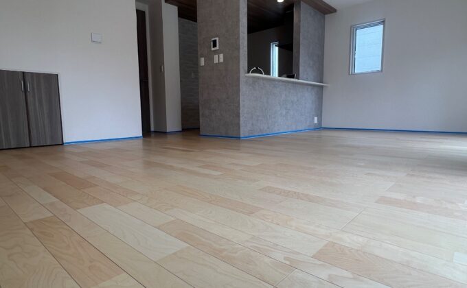 【施工前】東京都江戸川区 ご新築戸建て Ｄ様邸 セラミックガラスフロアコーティング施工事例 施工前の状態