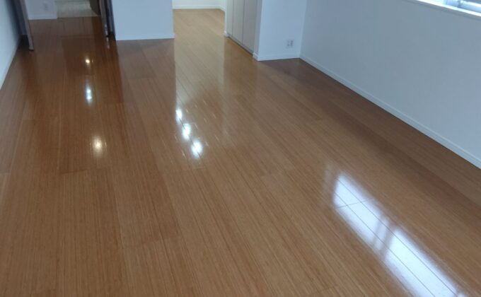 【施工後】東京都港区 中古マンション Ｔ様邸 ガラスフロアコーティング施工事例 フロアコートプロ ガラスフロアコーティング施工済み