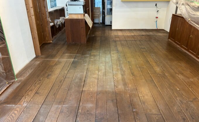 【施工前】東京都渋谷区 店舗 Ｋ様邸 フロアサンディング施工事例 施工前の状態