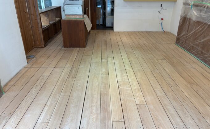 【施工後】東京都渋谷区 店舗 Ｋ様邸 フロアサンディング施工事例 フロアコートプロ フロアサンディング施工済み