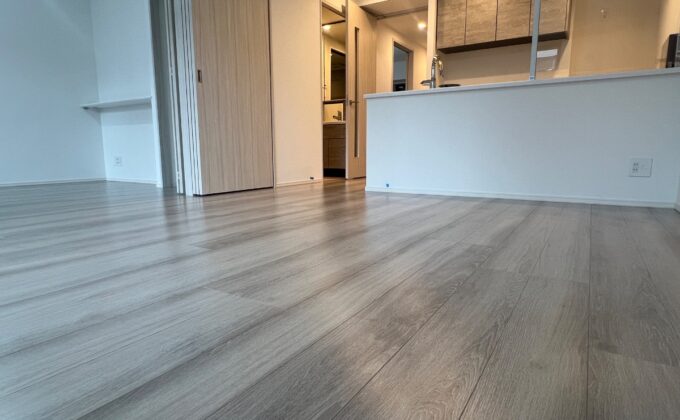 【施工後】東京都武蔵野市 ご新築マンション Ｍ様邸 ガラスフロアコーティング施工事例 フロアコートプロ ガラスフロアコーティング施工済み