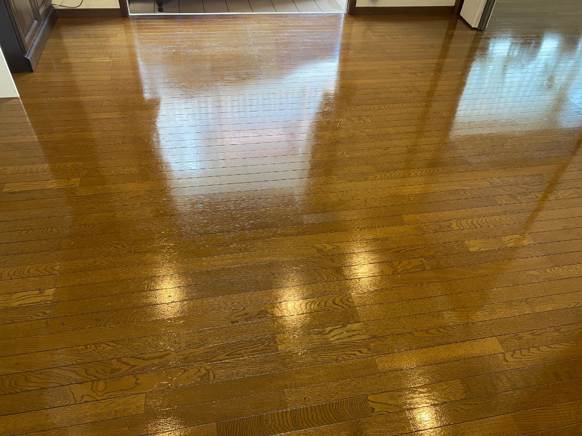 【施工後】練馬区フロアコーティングの施工後|東京都練馬区のご入居中戸建てにUVフロアコーティングを施工した仕上り