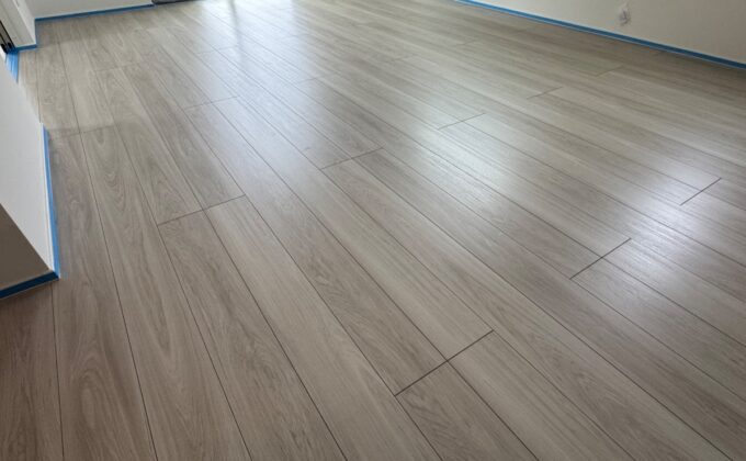 【施工前】千葉県流山市 ご新築戸建て Ｉ様邸 ガラスフロアコーティング施工事例 施工前の状態