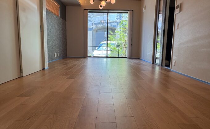 【施工前】埼玉県さいたま市 ご新築戸建て Ｈ様邸 セラミックガラスフロアコーティング施工事例 施工前の状態