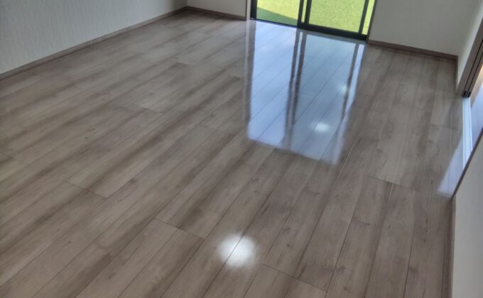 【施工後】栃木県真岡市 ご新築戸建て Ｌ様邸 シリコンフロアコーティング施工事例 フロアコートプロ シリコンフロアコーティング施工済み