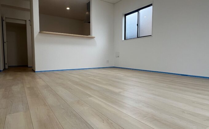 【施工前】栃木県西白河郡泉崎村 ご新築戸建て Ｌ様邸 シリコンフロアコーティング施工事例 施工前の状態