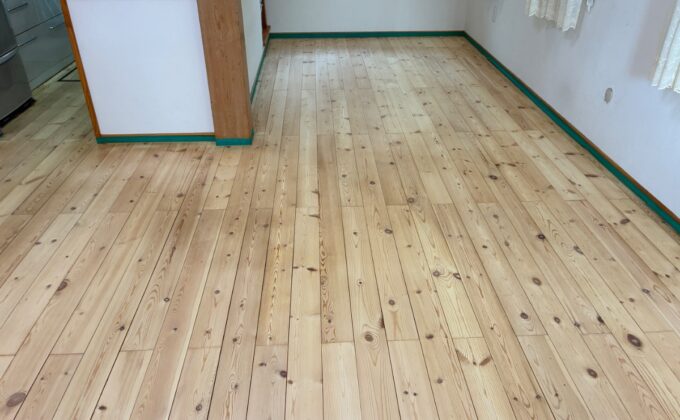 【施工後】神奈川県相模原市 ご入居中戸建て Ｎ様邸 フロアサンディング施工事例 フロアコートプロ フロアサンディング施工済み