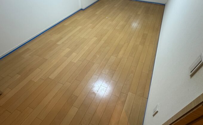 【施工前】千葉県浦安市 ご入居中マンション Ｙ様邸 シリコンフロアコーティング施工事例 施工前の状態