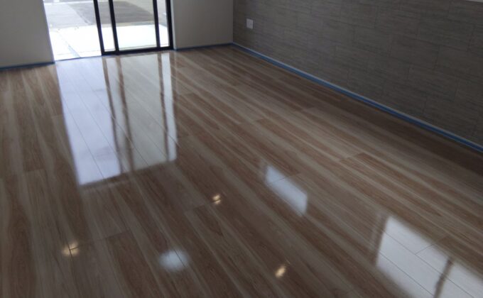 【施工後】栃木県宇都宮市 ご新築戸建て Ｌ様邸 シリコンフロアコーティング施工事例 フロアコートプロ シリコンフロアコーティング施工済み
