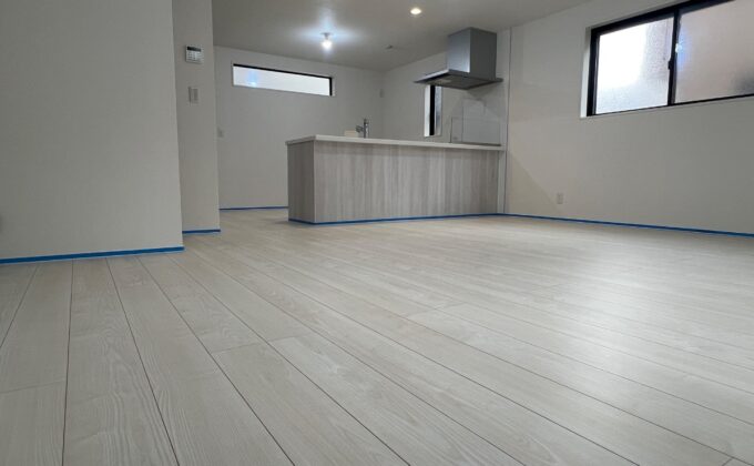 【施工前】千葉県船橋市 ご新築戸建て Ｉ様邸 ガラスフロアコーティング施工事例 施工前の状態