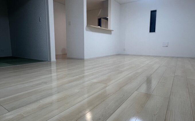 【施工後】福島県西白河郡泉崎村 ご新築戸建て Ｌ様邸 シリコンフロアコーティング施工事例 フロアコートプロ シリコンフロアコーティング施工済み