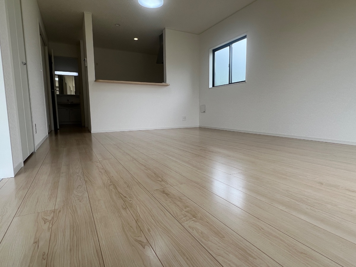 【施工後】白河市フロアコーティングの施工後|福島県白河市のご新築戸建てにシリコンフロアコーティングを施工した仕上り