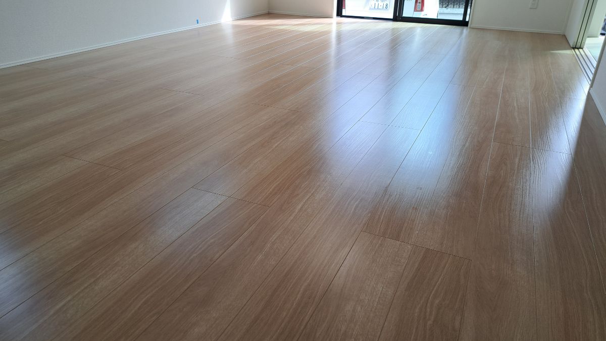 【施工後】野田市フロアコーティングの施工後|千葉県野田市のご新築戸建てにセラミックガラスフロアコーティングを施工した仕上り