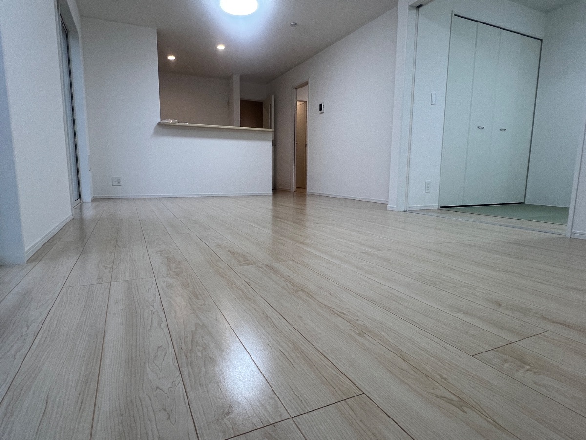 【施工後】白河市フロアコーティングの施工後|福島県白河市のご新築戸建てにシリコンフロアコーティングを施工した仕上り