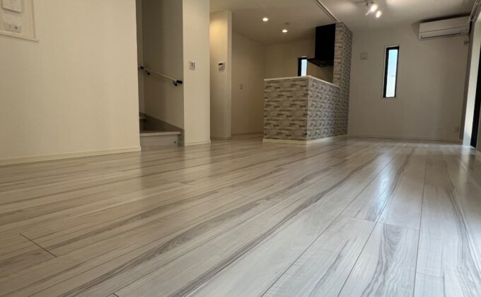 【施工後】神奈川県相模原市 ご新築戸建て Ｆ様邸 ガラスフロアコーティング施工事例 フロアコートプロ ガラスフロアコーティング施工済み