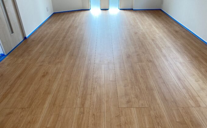 【施工前】神奈川県藤沢市 ご新築戸建て Ｓ様邸 ガラスフロアコーティング施工事例 施工前の状態
