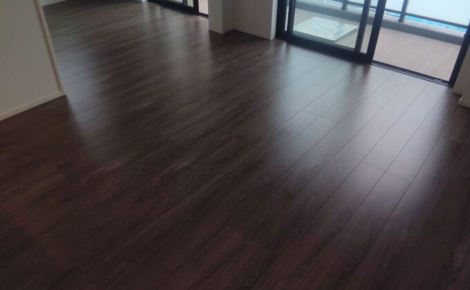 【施工後】神奈川県横浜市 ご新築マンション Ｋ様邸 セラミックガラスフロアコーティング施工事例 フロアコートプロ セラミックガラスフロアコーティング施工済み