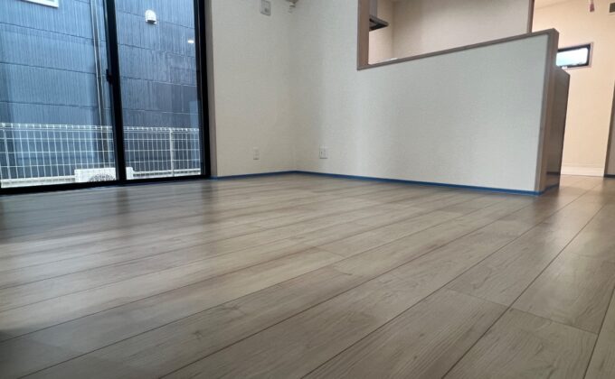 【施工前】神奈川県相模原市 ご新築戸建て Ｈ様邸 セラミックガラスフロアコーティング施工事例 施工前の状態