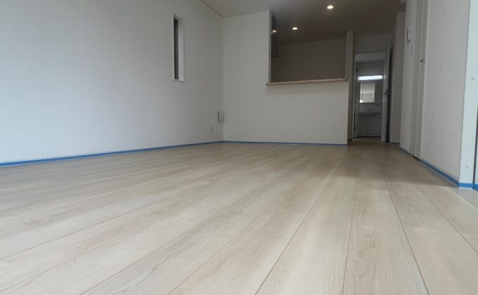 【施工前】栃木県鹿沼市 ご新築戸建て Ｌ様邸 シリコンフロアコーティング施工事例 施工前の状態