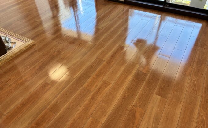 【施工後】東京都葛飾区 ご入居中マンション Ｓ様邸 シリコンフロアコーティング施工事例 フロアコートプロ シリコンフロアコーティング施工済み