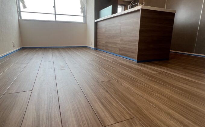 【施工前】東京都足立区 中古マンション Ｔ様邸 ガラスフロアコーティング施工事例 施工前の状態