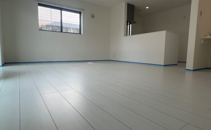【施工前】東京都町田市 ご新築戸建て Ｋ様邸 ガラスフロアコーティング施工事例 施工前の状態