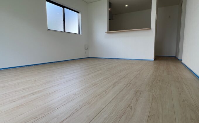 【施工前】真岡市フロアコーティングの施工前｜栃木県真岡市のご新築戸建てのフローリング（シリコンフロアコーティング施工前）