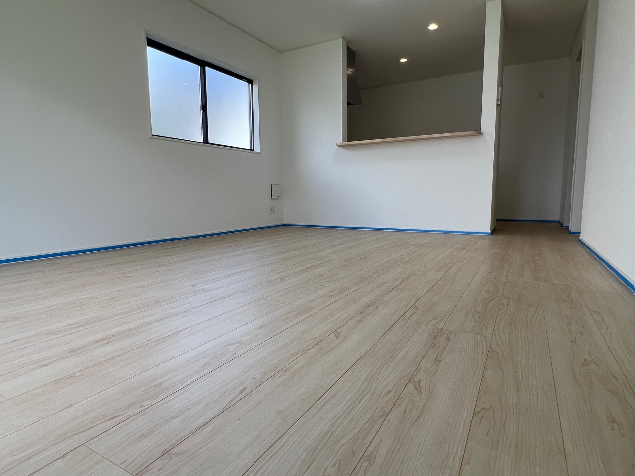 【施工前】真岡市フロアコーティングの施工前|栃木県真岡市のご新築戸建てのフローリング(シリコンフロアコーティング施工前)