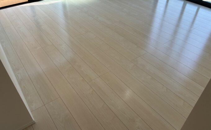 【施工後】群馬県太田市 ご新築戸建て Ｔ様邸 セラミックガラスフロアコーティング施工事例 フロアコートプロ セラミックガラスフロアコーティング施工済み