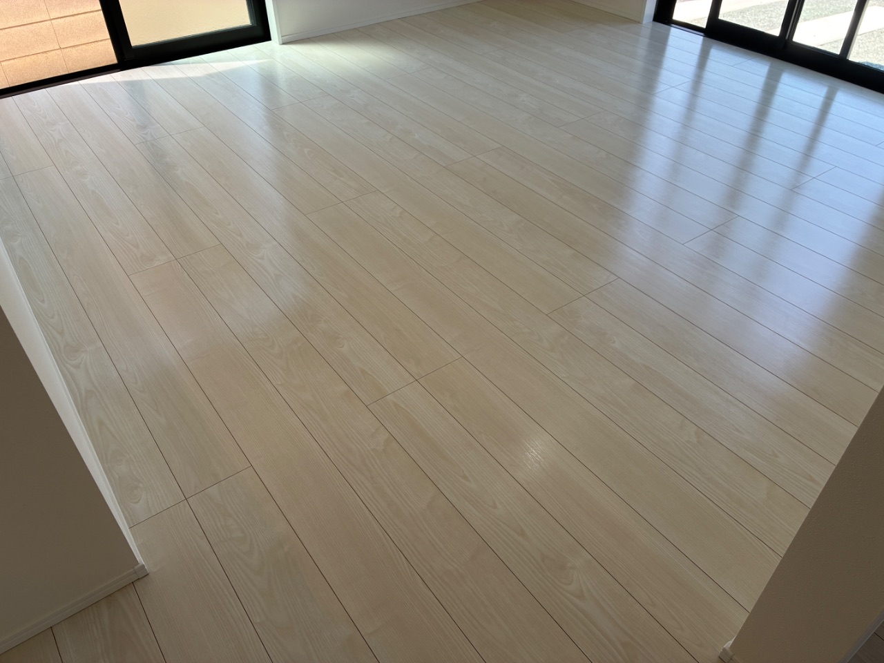 【施工後】太田市フロアコーティングの施工後|群馬県太田市のご新築戸建てにセラミックガラスフロアコーティングを施工した仕上り