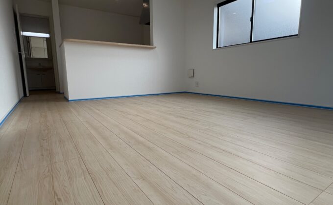 【施工前】栃木県壬生町 ご新築戸建て Ｌ様邸 シリコンフロアコーティング施工事例 施工前の状態
