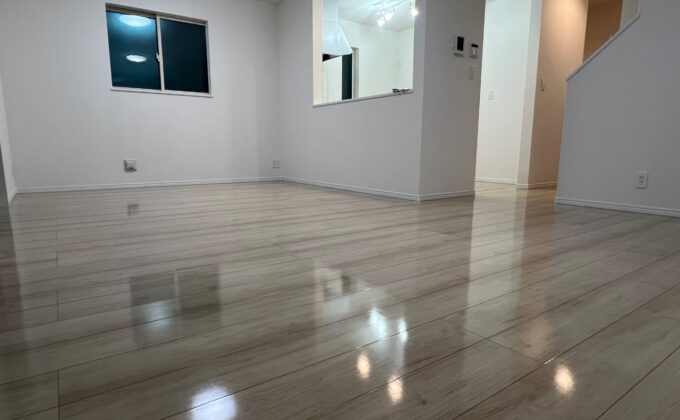 【施工後】栃木県宇都宮市 ご新築戸建て Ｌ様邸 シリコンフロアコーティング施工事例 フロアコートプロ シリコンフロアコーティング施工済み