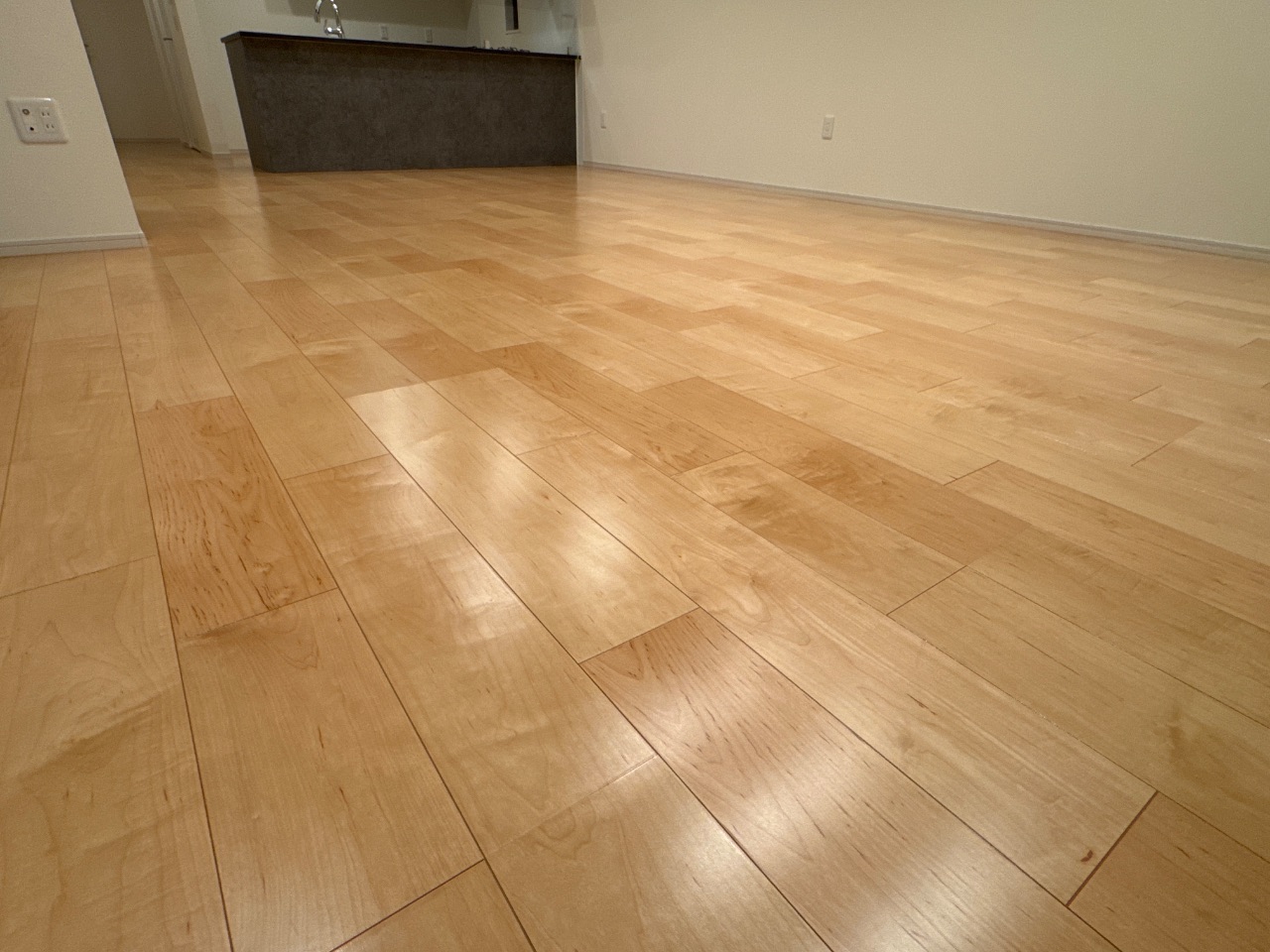 【施工後】杉並区フロアコーティングの施工後｜東京都杉並区のご新築戸建てにガラスフロアコーティングを施工した仕上り