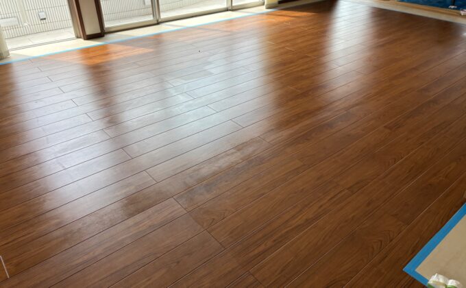 【施工前】豊島区フロアコーティングの施工前｜東京都豊島区の中古戸建てのフローリング（セラミックガラスフロアコーティング施工前）