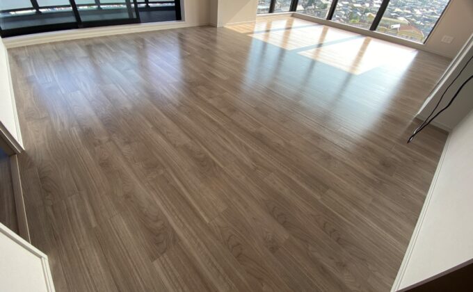 【施工後】静岡県藤枝市 ご新築マンション Ｓ様邸 セラミックガラスフロアコーティング施工事例 フロアコートプロ セラミックガラスフロアコーティング施工済み