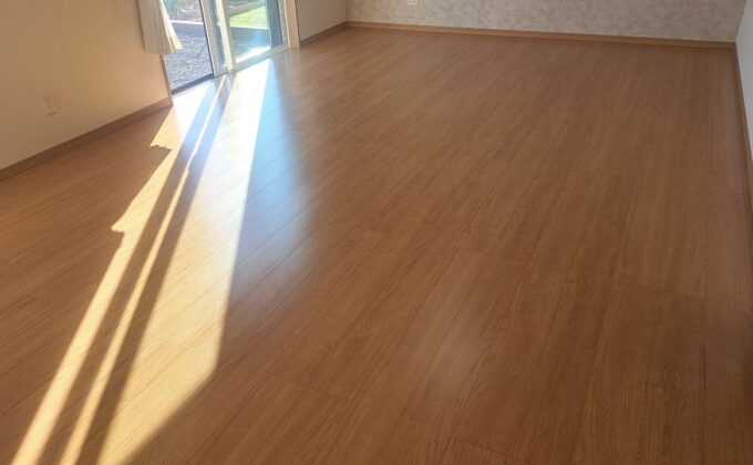 【施工後】セラミックガラスフロアコーティングの施工後｜群馬県太田市のご新築戸建てにフロアコーティングを施工した仕上り