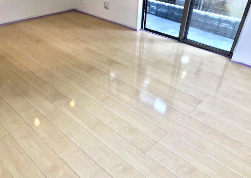セラミックガラスフロアコーティング光沢タイプの施工事例