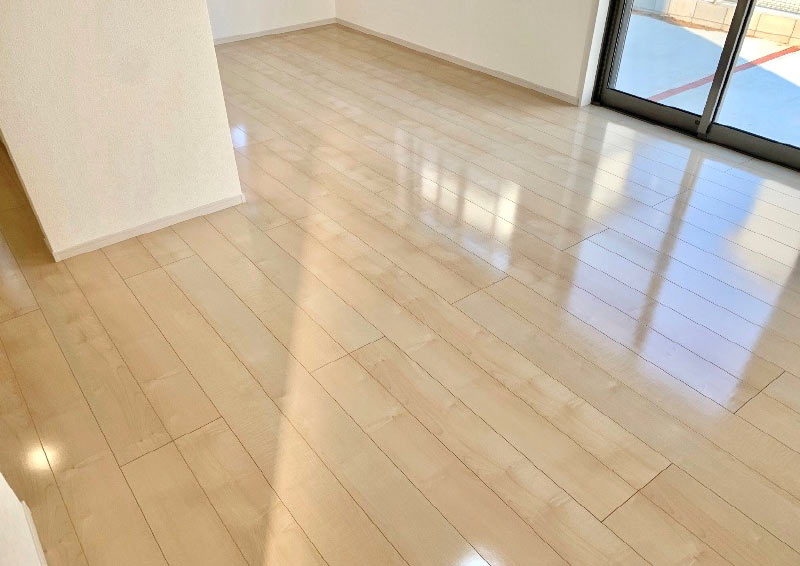 セラミックガラスフロアコーティング光沢タイプの施工事例