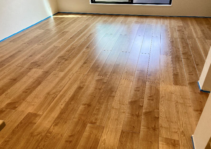 セラミックガラスフロアコーティング微光沢タイプの施工事例