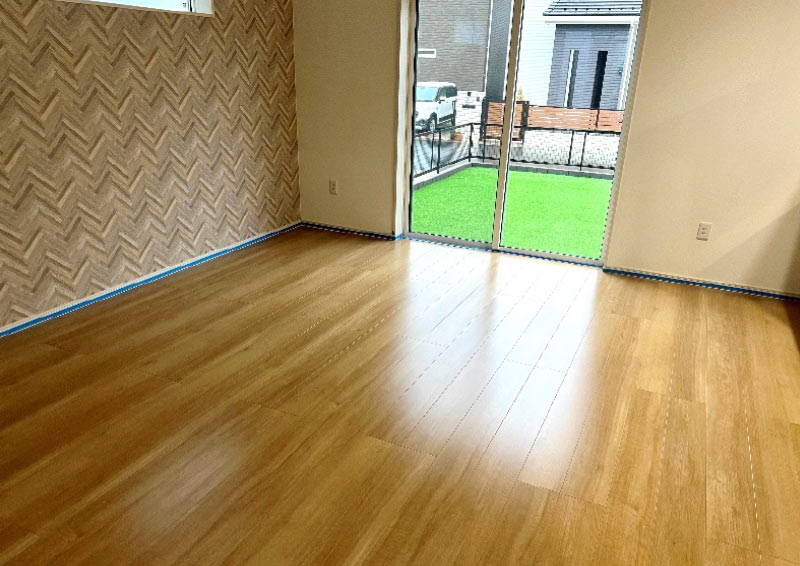 セラミックガラスフロアコーティング微光沢タイプの施工事例